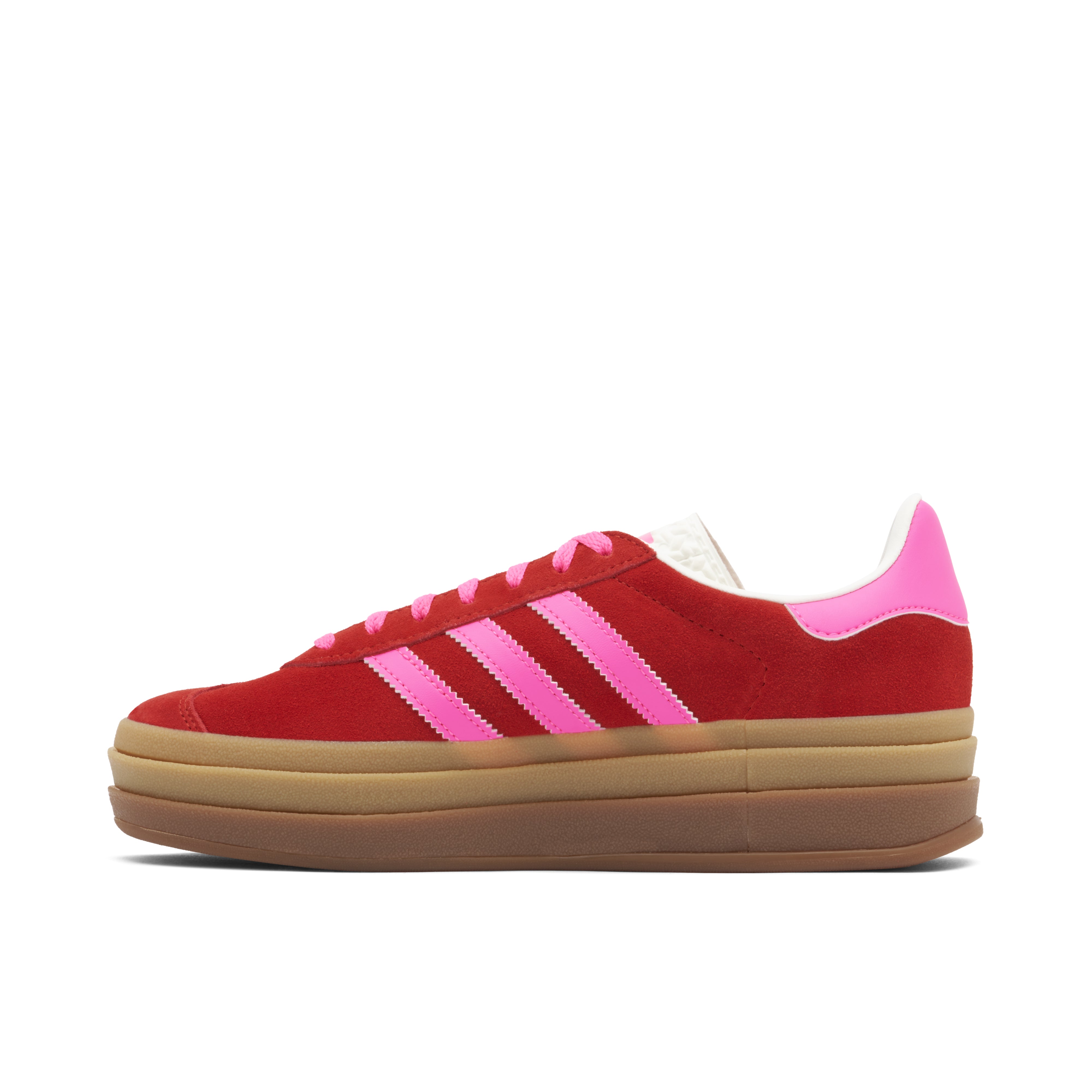 Adidas Gazelle Bold Collegiate Red Lucid Pink Womens